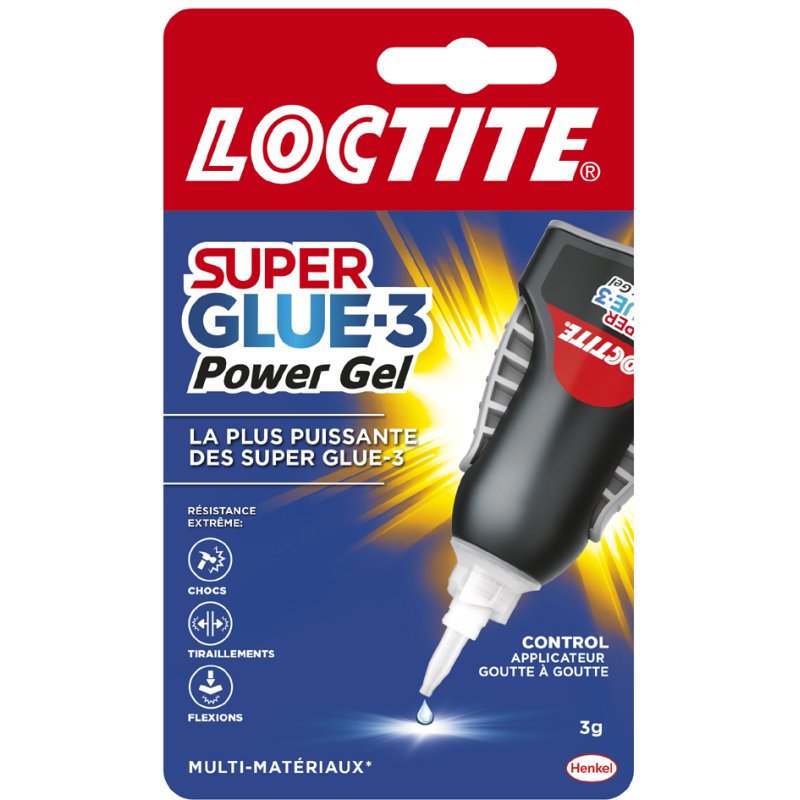 LOCTITE secondelijm Power Gel Control, gel, waterbestendig, 3 g